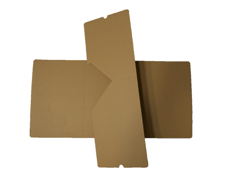 Sistema de caja de cartón Funda cruz modelo 1/5W